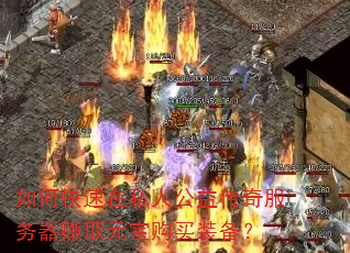 如何快速在私人公益传奇服务器赚取元宝购买装备? 如何快速在私人公益传奇服务器赚取元宝购买装备?