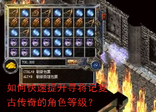 如何快速提升寻将记复古传奇的角色等级? 如何快速提升寻将记复古传奇的角色等级?