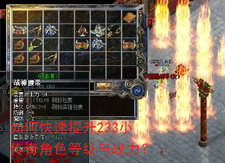 如何快速提升233小传奇角色等级与战力? 如何快速提升233小传奇角色等级与战力?